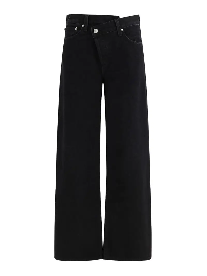 Jeans incrociati ad arco Nero