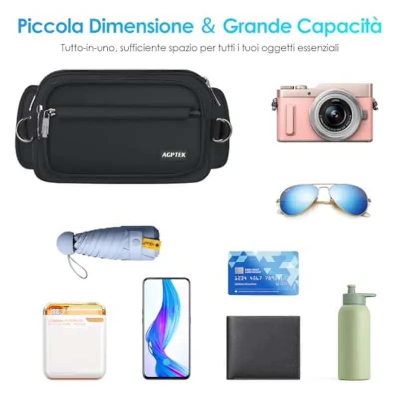 AGPTEK Marsupio Uomo 1599192 miniatura 3