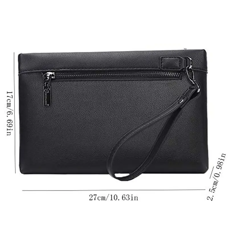 Aideal Borsa a mano Uomo Nero 949032 miniatura 2