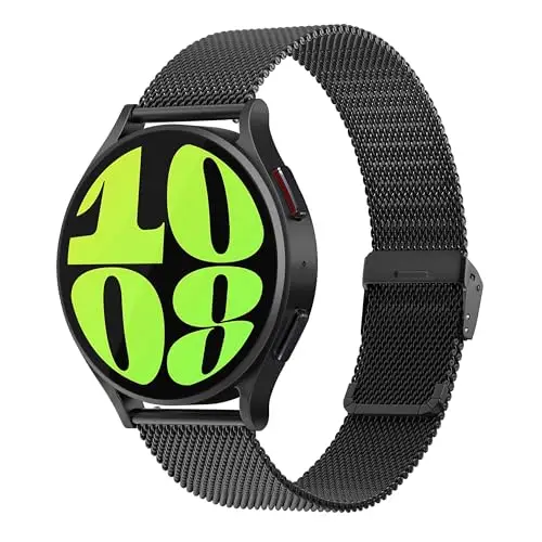 AidorMax Cinturino 22 mm in Acciaio Inossidabile a Maglia, Cinturini di Ricambio Regolabili a Sgancio Rapido per miniatura 2