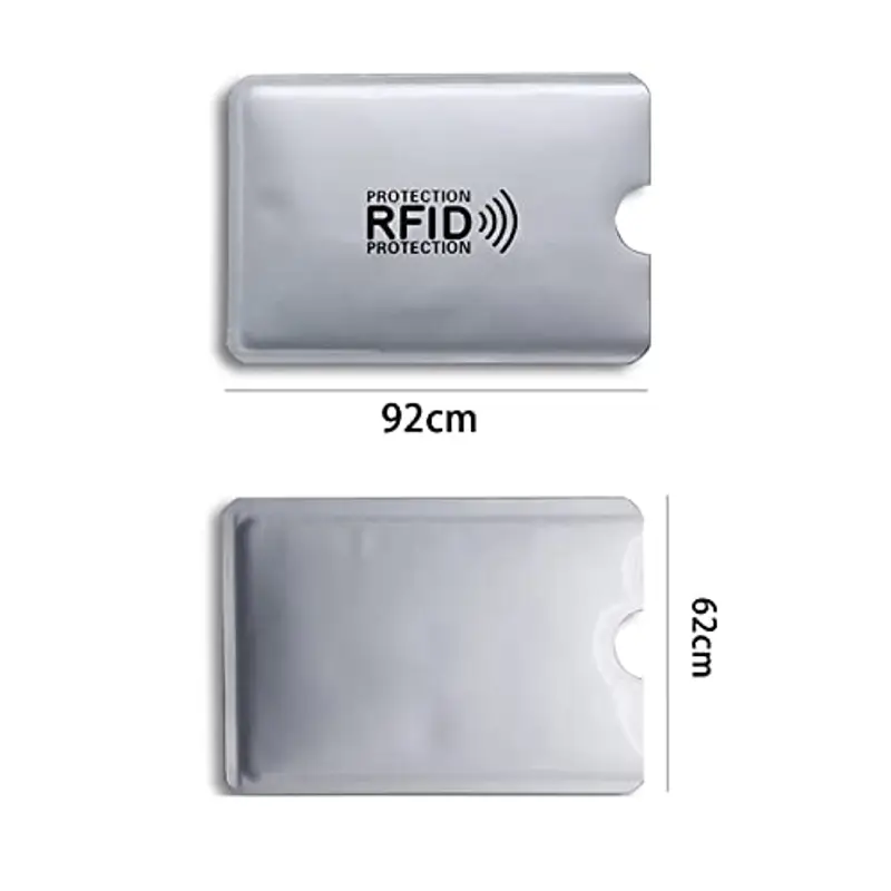 Aidqxbaoer Custodie Blocco RFID, 6 Pezzi Custodie per Carte di Credito e Carte di Debito Protezione Carta di Credito Contactless Protezione RFID e NFC miniatura 2