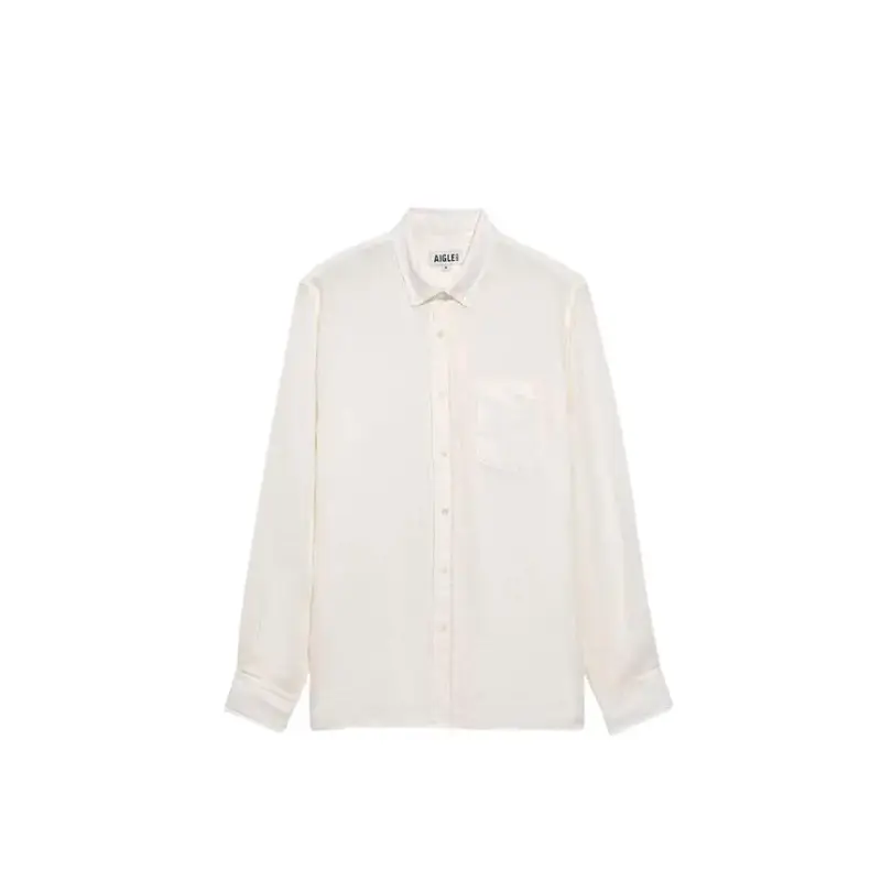 Camicia di lino a maniche lunghe Aigle
