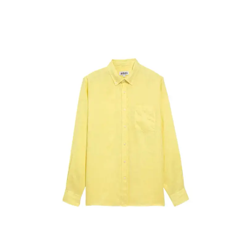 Camicia di lino a maniche lunghe Aigle