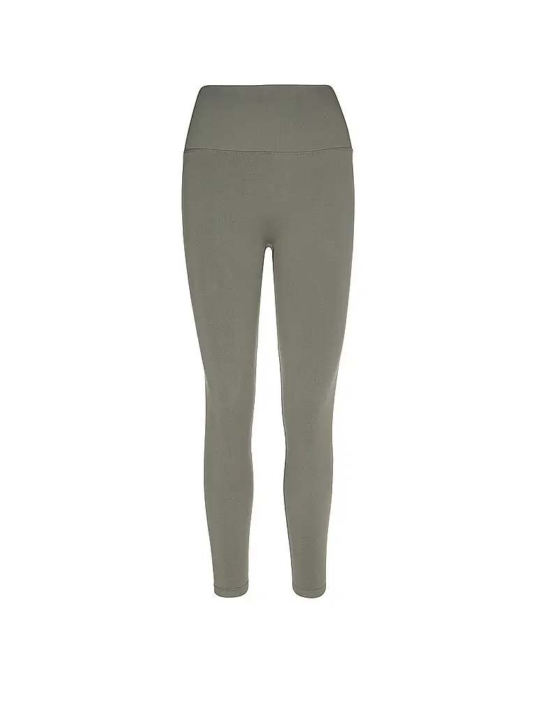 Leggings da fitness modellanti senza cuciture da donna oliva | XS
