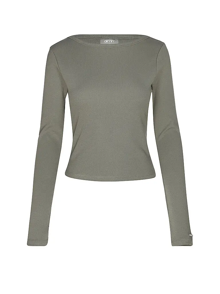 Maglietta da donna a coste oliva | XS