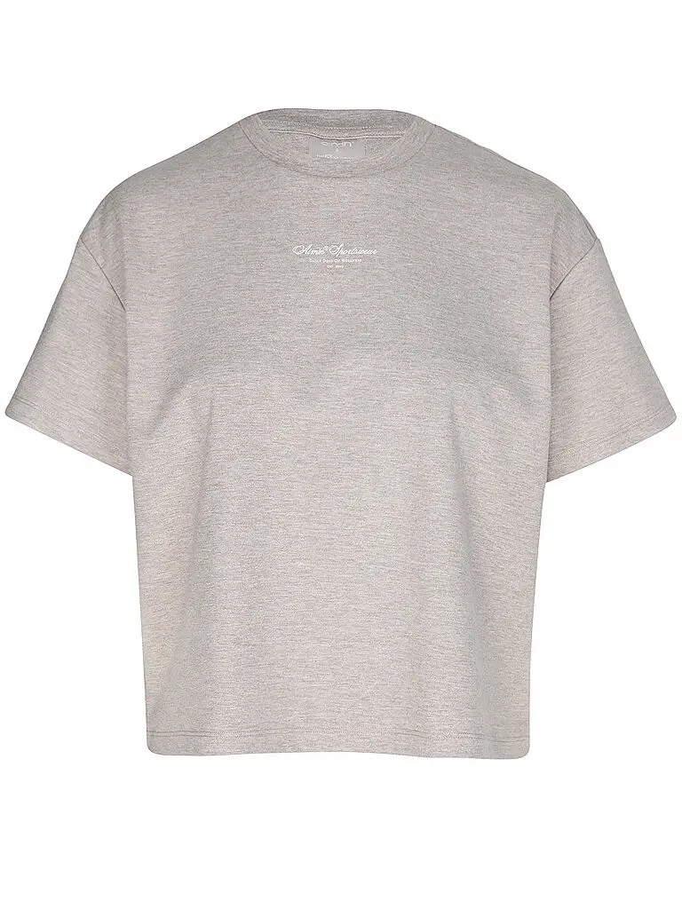 T-shirt boxy script da donna beige | XS