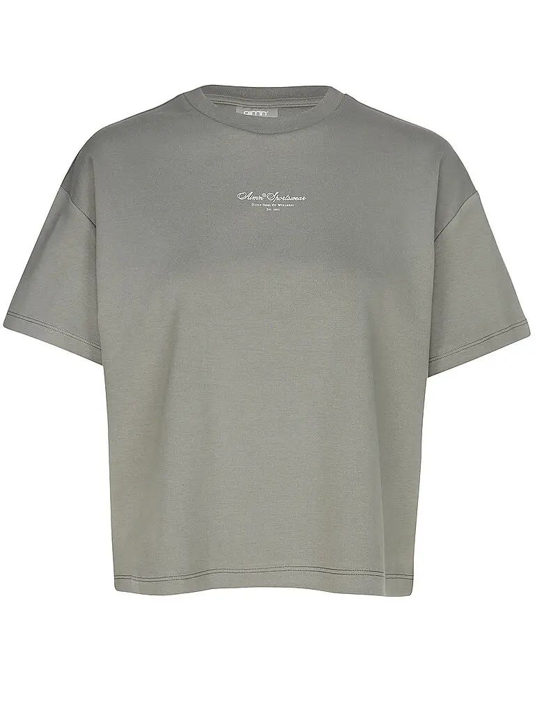 T-shirt da donna Boxy Script oliva | XS