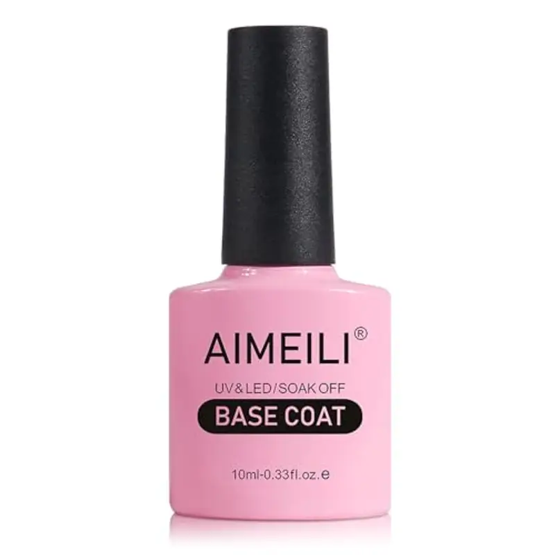 AIMEILI Base Coat Semipermente Smalto Semipermente Smalti per Unghie per Manicure in Gel UV LED Soak Off 10ml