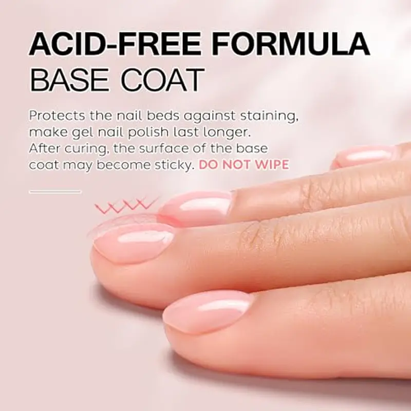 AIMEILI Base Coat Semipermente Smalto Semipermente Smalti per Unghie per Manicure in Gel UV LED Soak Off 10ml miniatura 3