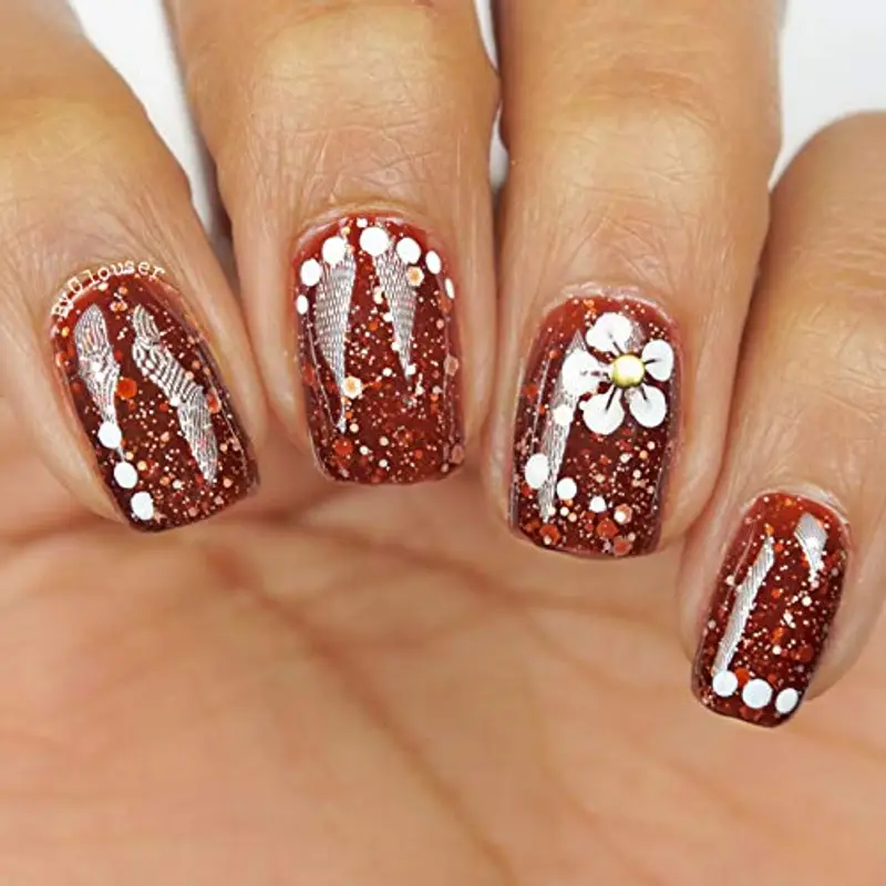 AIMEILI Smalto Semipermanente per Unghie in Gel Soak Off UV LED Smalti Gel per Unghie che Cambia Colore con la Temperatura - Chocolate Spark (TC05) 10ml miniatura 2