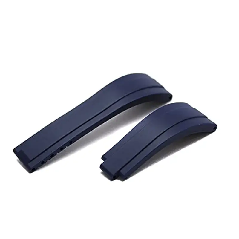 AIMVALUE Cinturino orologio in gomma compatibile per Rolex Daytona da 20mm con ansa dritta nero blu verde da uomo