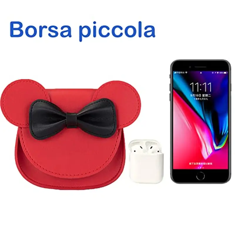 AioTio Borsa a tracolla Bambina Rosso 2423412 miniatura 2