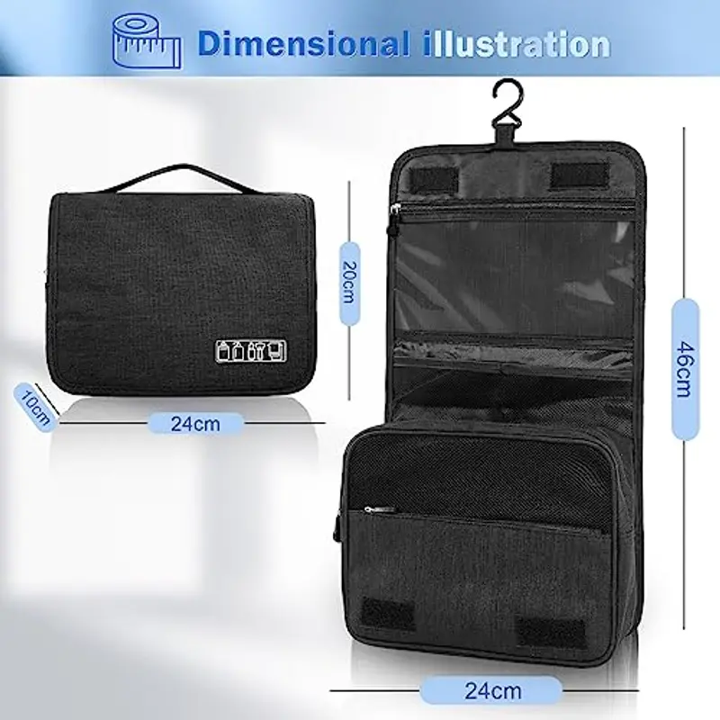 AiQInu Beauty Case Donna Nero 1206180 miniatura 3