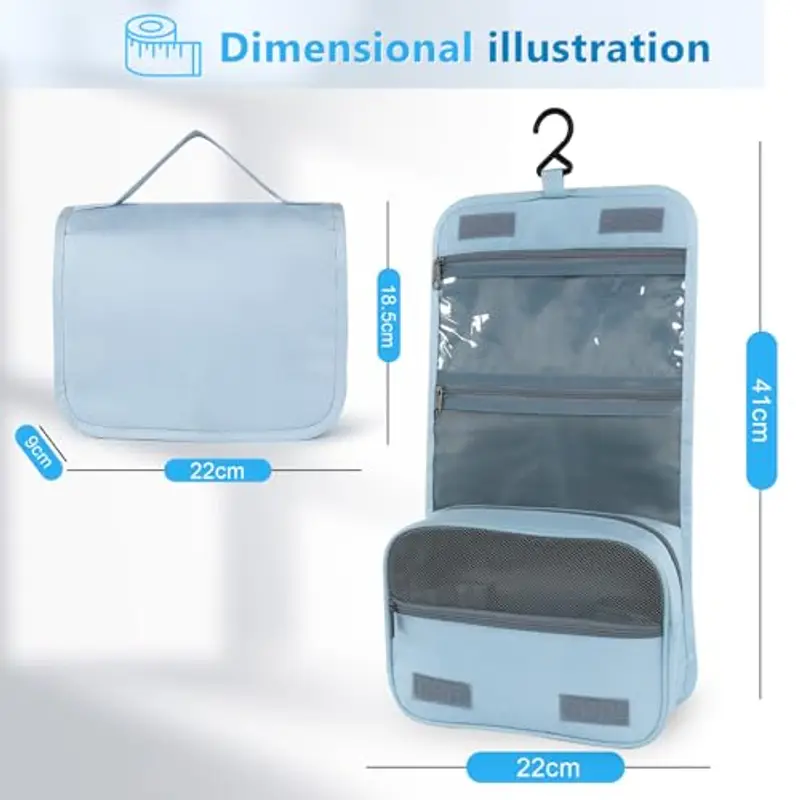 AiQInu Beauty Case Donna Azzurro 1610994 miniatura 2