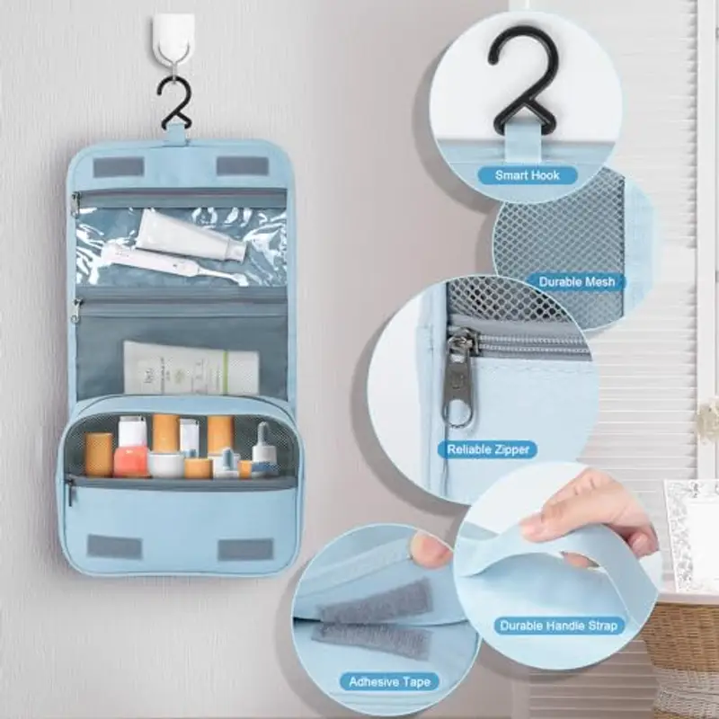 AiQInu Beauty Case Donna Azzurro 1610994 miniatura 3