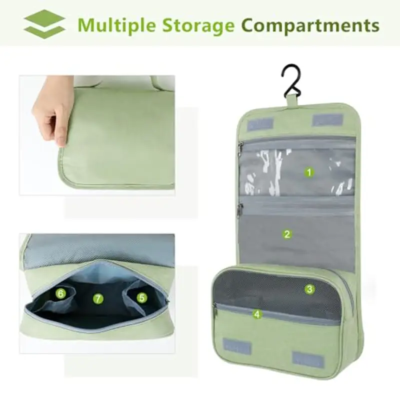 AiQInu Beauty Case Donna Verde 2098143 miniatura 2