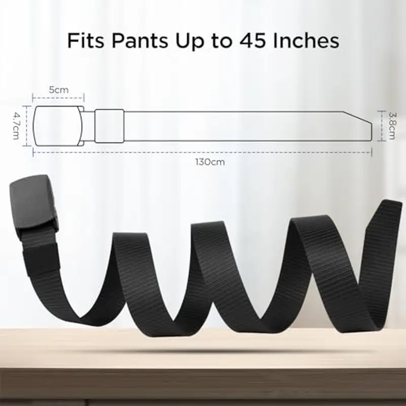 AiQInu Cinture Uomo Nero 802019 miniatura 2