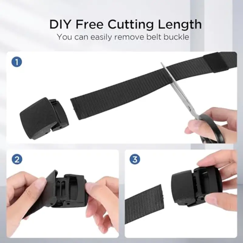 AiQInu Cinture Uomo Nero 802019 miniatura 3