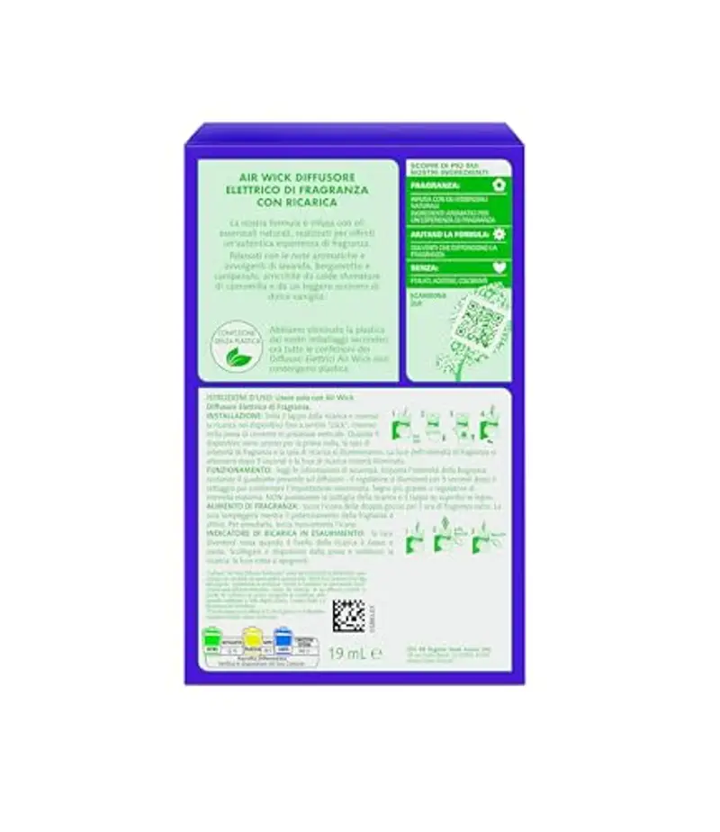 Air Wick Diffusore Elettrico di Oli Essenziali, 1 Diffusore completo gadget, 1 Ricarica per Diffusore Elettrico alla Fragranza Lavanda e Campanule miniatura 3