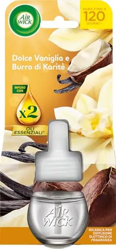 Air Wick Diffusore Elettrico di Oli Essenziali, 6 Ricariche per Diffusore Elettrico alla Fragranza Dolce Vaniglia e miniatura 2
