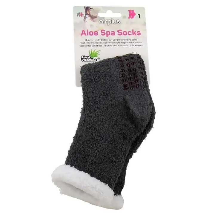 Aloe Spa Socks - Calzini Idratanti - Colore Grigio/Bianco