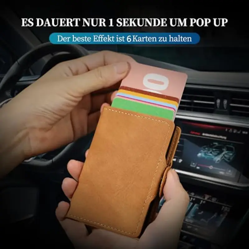 AISIR Porta carte di credito Uomo Nero 2303152 miniatura 3