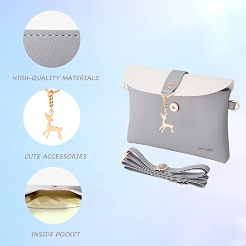 AISPARKY Borsa a tracolla Grigio 2296402 miniatura 2