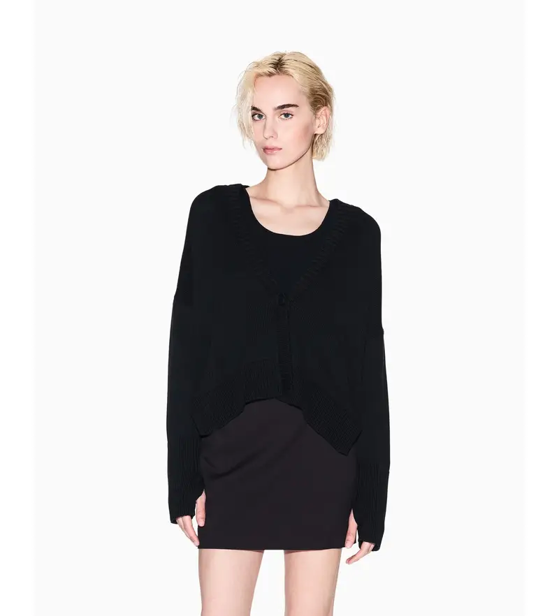 AIX Armani Exchange Cardigan Donna Nero 3111675