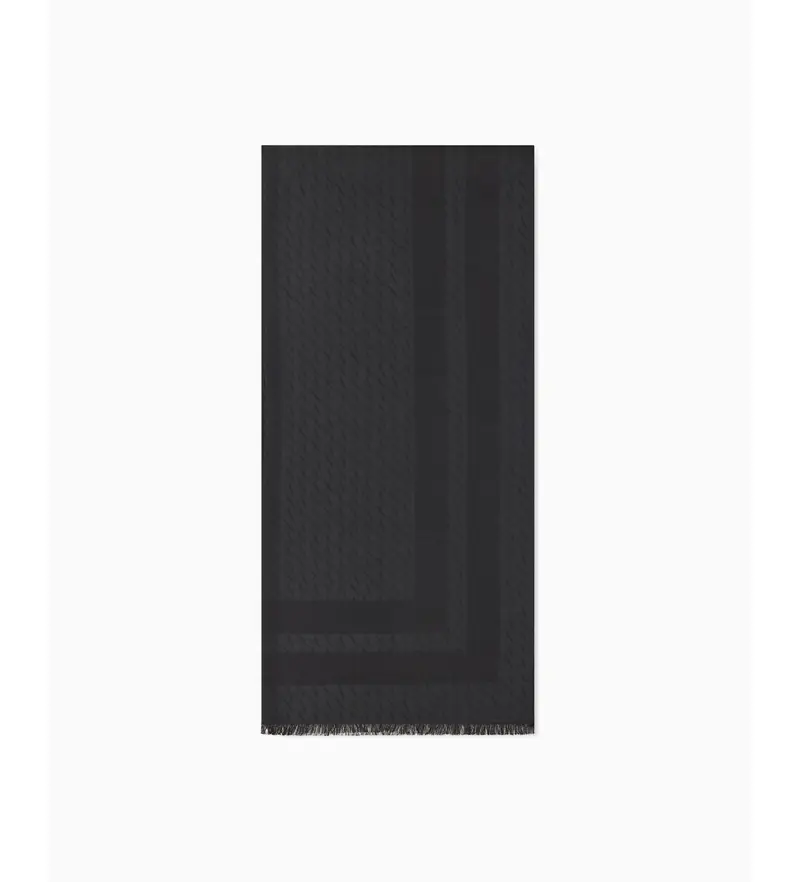 per donna. XW001408AF16977FC026 Sciarpa con logo nero (OSFA), Casual, Viscosa