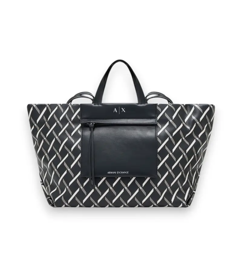 per donna. XW001548AF17255MC043 Borse shopper nere (OSFA), Nero, Casual, Poliestere Pelle