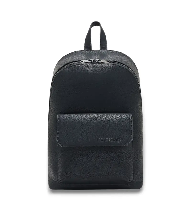 per uomo. XM001596AF17090UC001 Zaino effetto lucido con tasca nera (OSFA), Nero, Casual, Poliestere