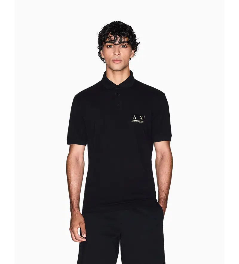 AIX Armani Exchange Polo Uomo Nero 3111716
