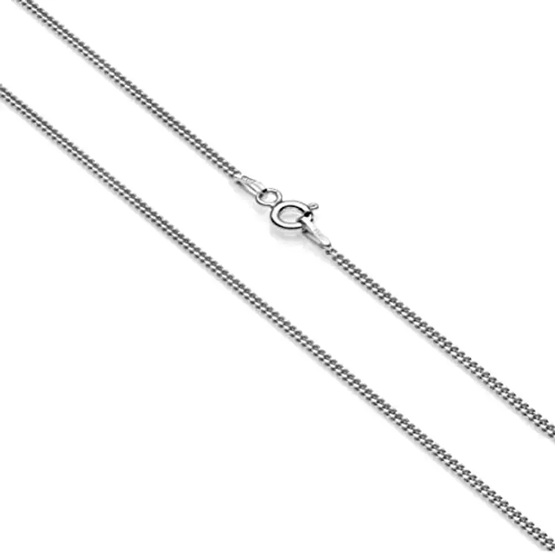 Aka Gioielli® - Collana Bambini in Argento Sterling 925 Rodiato - Catenina Maglia Grumetta 1.3 mm miniatura 2