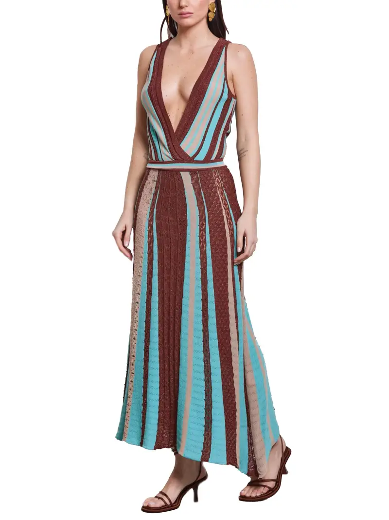 Abito multicolor in maglia lurex Moro