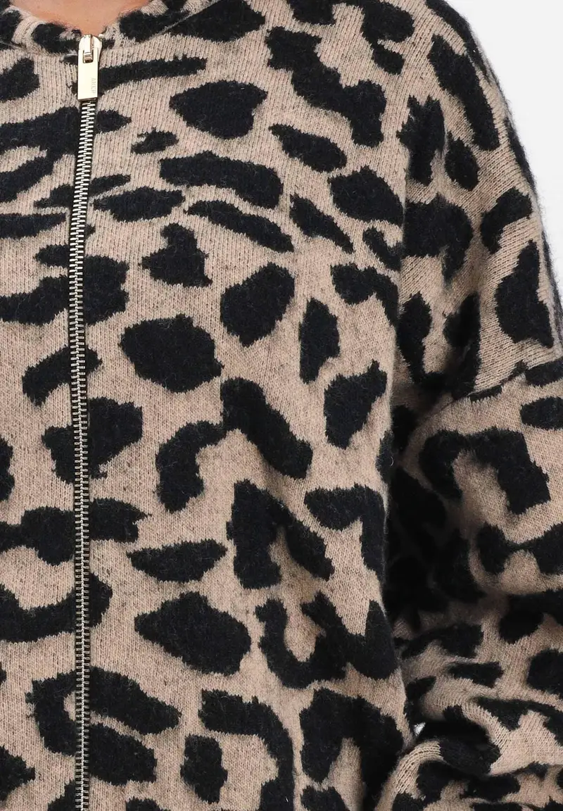 AKEP Cardigan Donna Beige 2817749 miniatura 3