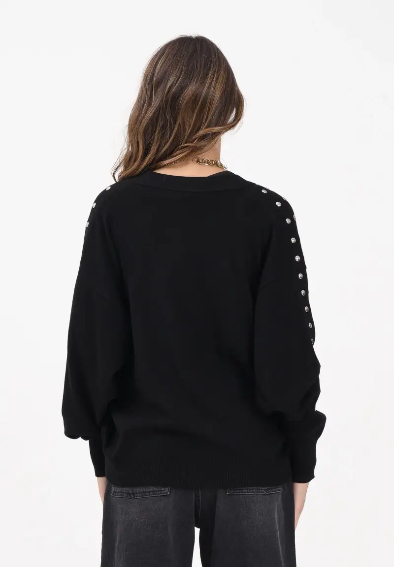 AKEP Cardigan Donna Nero 3176500 miniatura 3