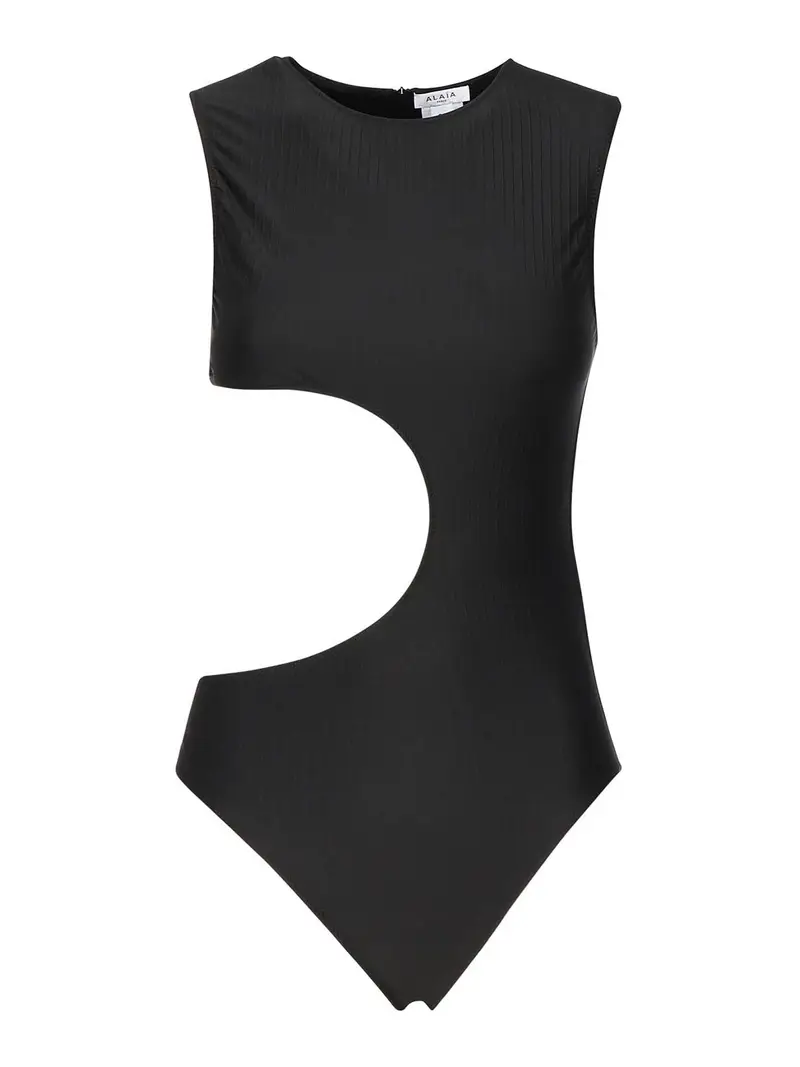 Costume da bagno ritagliato Nero