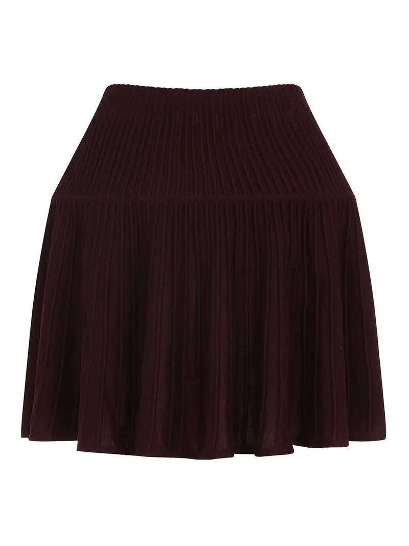 Crinoline Mini Skirt Bordeaux