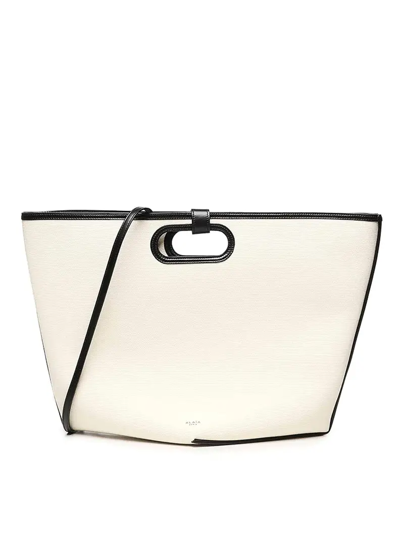 Grande borsa piegata Beige