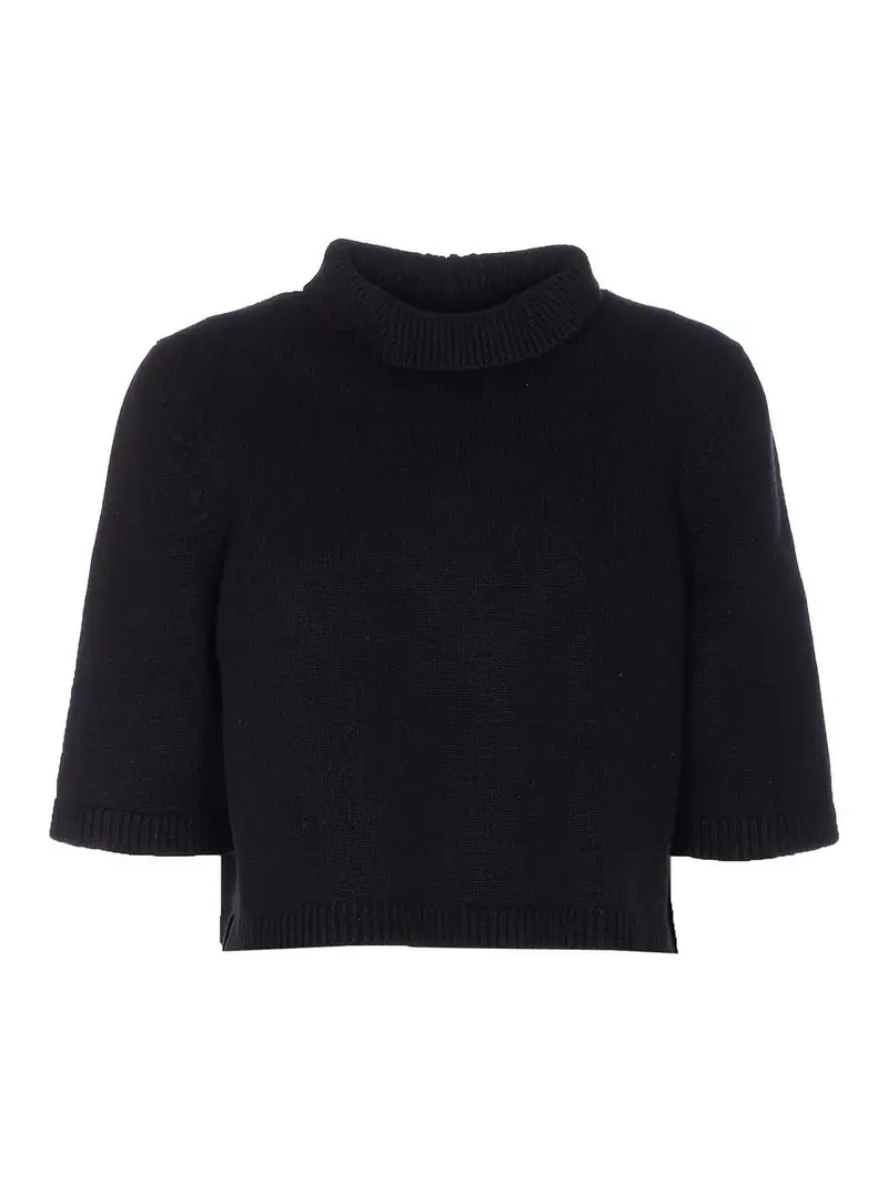 Maglione corto nero