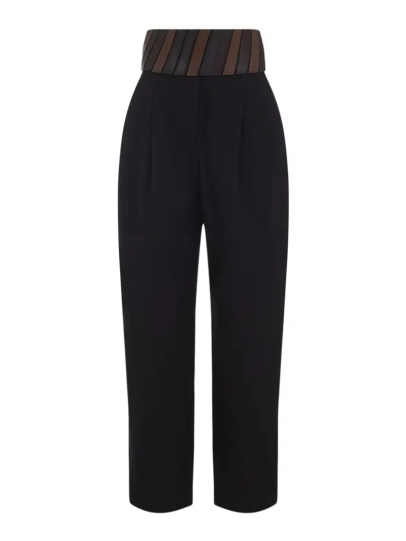 Pantaloni con cintura Nero