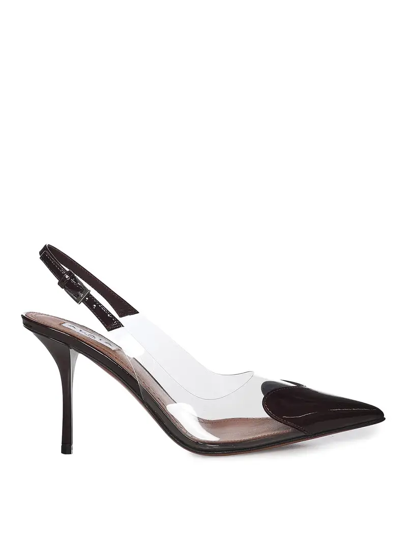 Slingback Le Coeur in vernice Bianco