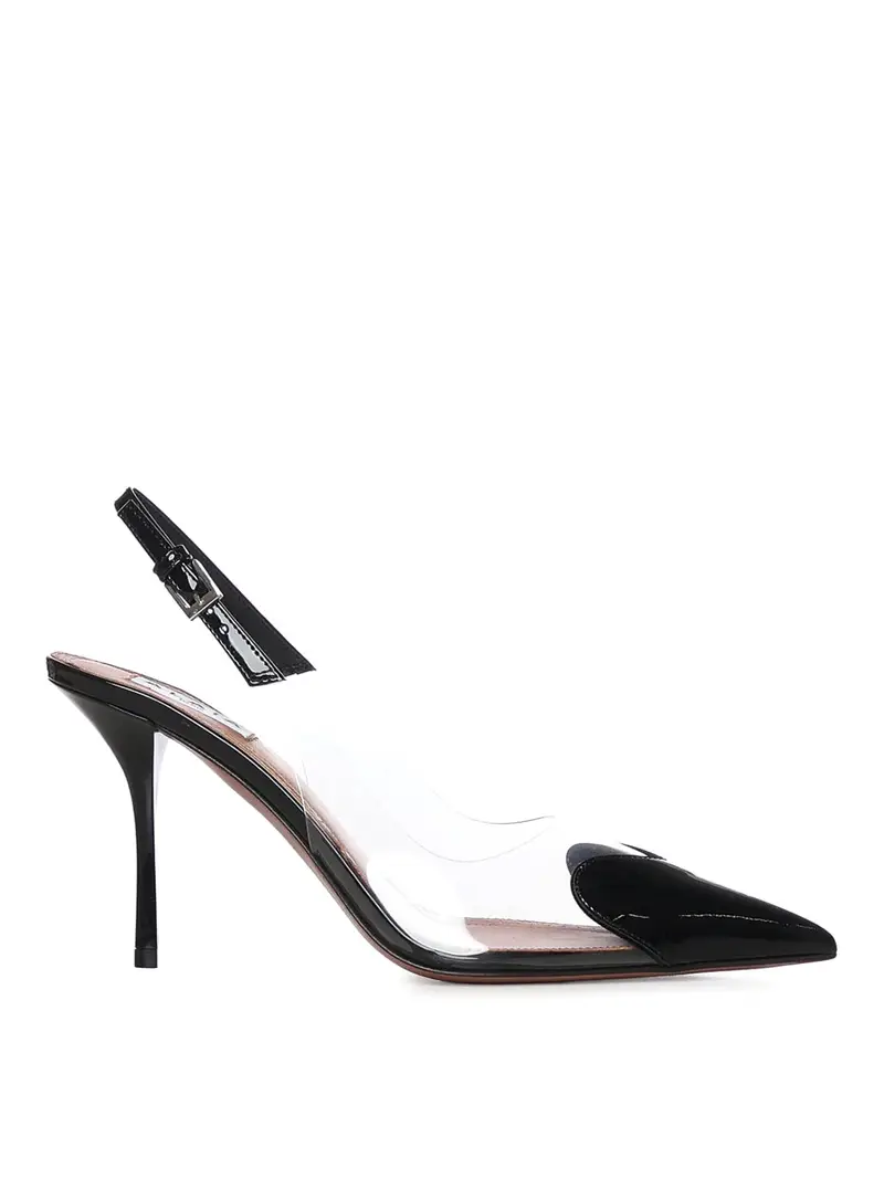 Slingback Le Coeur in vernice Nero