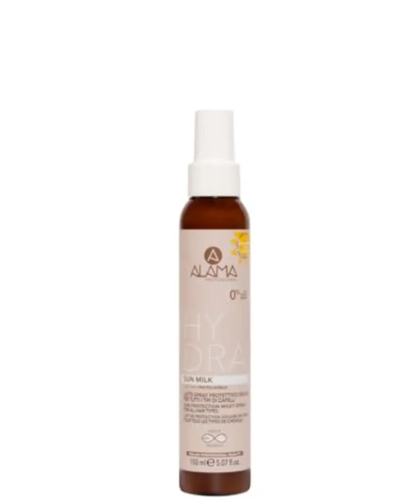 Alama Hydra Latte Spray Protettore Solare Capelli, Termoprotettore, Setificante e Salva-Colore con Filtri UV Naturali Anti-Inquinamento, 150 ml