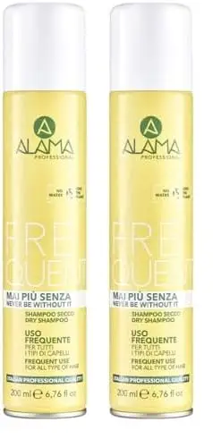 Alama Professional Shampoo Secco per Tutti i Tipi di Capelli, Giallo, 200 Millilitri miniatura 3