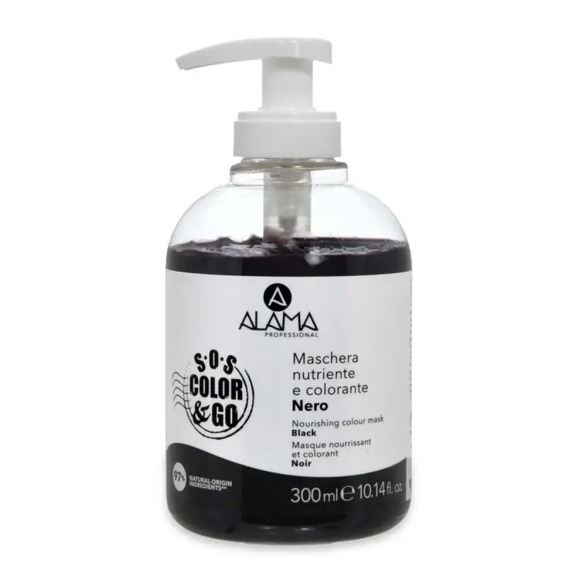 s.o.s. & go mask maschera colorante nero 300 ml