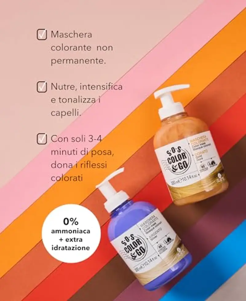 Alama SOS Color e Go Maschera Colorante Argento Capelli 300ml miniatura 3