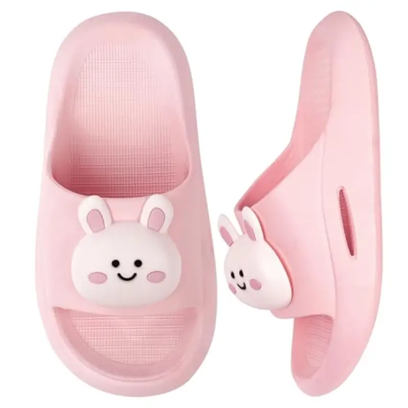 Alaoo Ciabatte da Spiaggia Bambini, Ciabatte da Spiaggia e Piscina, Ciabatte da spiaggia Bunny, Sandali da interno ed esterno, Antiscivolo e leggero,Adatto a ragazzi e ragazze(Rosa-28-29)