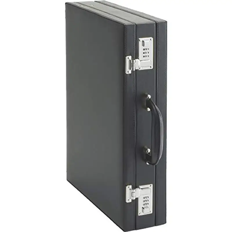 Alassio 92300 - Custodia PONTE attaché, in finta pelle, ca. 44,5 x 33 x 10 cm, nera, 1,85 kg