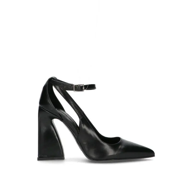 Décolleté donna nera in pelle Vario